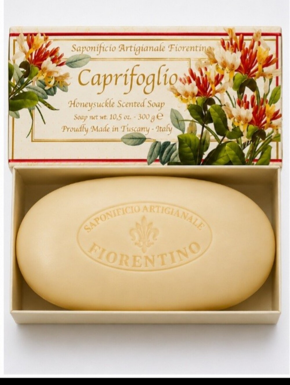 Saponificio Artigianale Fiorentino Caprifoglio Honeysuckle Soap 10.5 oz Italy